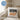 Erzieher mit Herz – Kissen 40 × 40 cm mit Rückseite in Blau – Wohnbeispiel #farbe_blau