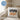 Erzieherin mit Herz – Kissen 40 × 40 cm mit Rückseite in Blau – Wohnbeispiel #farbe_blau