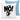 Nö! Katze – Kissen 40 × 40 cm mit Rückseite in Blau – Vorder- und Rückansicht #farbe_blau