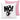 Nö! Katze – Kissen 40 × 40 cm mit Rückseite in Rosa – Vorder- und Rückansicht #farbe_rosa