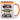 Der Geist ist willig, der Körper chillig – Tasse in Orange – Ansicht 01 #farbe_orange