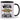 Der Geist ist willig, der Körper chillig – Tasse in Schwarz – Ansicht 01 #farbe_schwarz