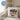 Das frühe Vögeln entspannt den Wurm – Kissen 40 × 40 cm mit Rückseite in Blau – Wohnbeispiel #farbe_blau