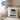 Pew pew, Madafakas – Hasi – Kissen 40 × 40 cm mit Rückseite in Blau – Wohnbeispiel #farbe_blau