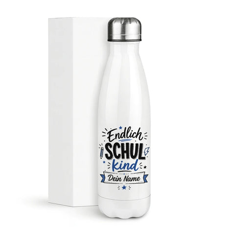 Endlich Schulkind für Jungen – Thermosflasche 500 ml