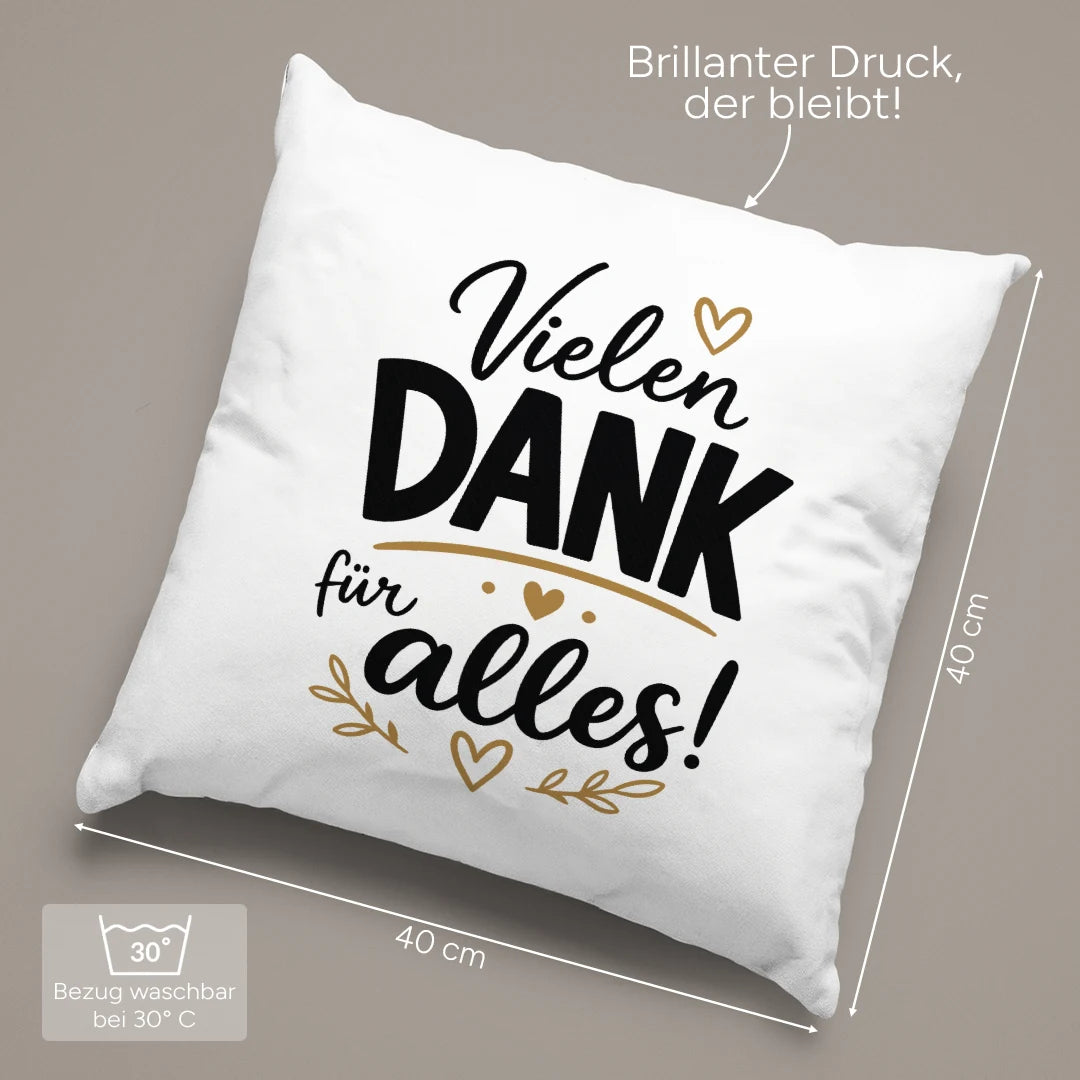 40 × 40 cm und pflegeleicht