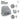 Kompass und Berge – Beanie in Grau meliert, Ansicht 4 #farbe_grau-meliert