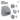 Schmetterling – Beanie in Grau meliert, Ansicht 4 #farbe_grau-meliert
