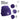 Mittelfinger-Skelett – Beanie in Violett, Ansicht 4 #farbe_violett