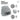 Aus dem Weg, ich brauche Prosecco – Beanie in Grau meliert, Ansicht 4 #farbe_grau-meliert