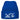 Hundekopf Boston Terrier – Beanie in Blau, Ansicht 1 #farbe_blau