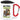 Anti-Stress Tasse für den Ruhestand – Karabinerbecher 330 ml – Weiß/Rot – Mit Deckel – Ansicht 1 #farbe_weiss-rot