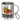Mettarbeiter des Monats – Edelstahlbecher 400 ml – Silber – Mit Karabiner – Ansicht 1 #farbe_silber