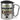 Traue keinem Assistenten, der heute noch keinen Kaffee hatte – Karabinerbecher 330 ml – Silber/Silber – Mit Deckel – Ansicht 1 #farbe_silber-silber