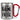 Ich mag Bäume – die halten die Fresse – Karabinerbecher 330 ml – Silber/Rot – Ohne Deckel – Ansicht 1 #farbe_silber-rot