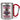 Anti-Stress Tasse fürs Yoga – Karabinerbecher 330 ml – Silber/Rot – Ohne Deckel – Ansicht 1 #farbe_silber-rot