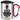 So sieht die beste Erzieherin der Welt aus! – Karabinerbecher 330 ml – Silber/Rot – Mit Deckel – Ansicht 1 #farbe_silber-rot