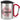 Lieblings-Cousine – Karabinerbecher 330 ml – Silber/Rot – Mit Deckel – Ansicht 1 #farbe_silber-rot