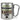 Traue keinem Rechtsanwalt, der heute noch keinen Kaffee hatte – Karabinerbecher 330 ml – Silber/Silber – Ohne Deckel – Ansicht 1 #farbe_silber-silber