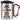 Ich brauche mal ’ne Muhnute – Karabinerbecher 330 ml – Silber/Rot – Mit Deckel – Ansicht 1 #farbe_silber-rot