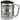 Anti-Stress Tasse für Optiker – Karabinerbecher 330 ml – Silber/Silber – Mit Deckel – Ansicht 1 #farbe_silber-silber
