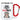 Ich brauche mal ’ne Muhnute – Karabinerbecher 330 ml – Weiß/Rot – Ohne Deckel – Ansicht 1 #farbe_weiss-rot