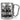 Es gibt viele Wege zum Glück, einer davon ist Camping – Karabinerbecher 330 ml – Silber/Silber – Ohne Deckel – Ansicht 1 #farbe_silber-silber