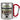 Traue keinem Mechatroniker, der heute noch keinen Kaffee hatte – Karabinerbecher 330 ml – Silber/Rot – Ohne Deckel – Ansicht 1 #farbe_silber-rot