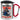 Anti-Stress Tasse für Installateure – Karabinerbecher 330 ml – Silber/Rot – Mit Deckel – Ansicht 1 #farbe_silber-rot
