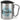 Lieblings-Bruder – Karabinerbecher 330 ml – Silber/Silber – Mit Deckel – Ansicht 1 #farbe_silber-silber