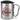 Lieblings-Chefin – Karabinerbecher 330 ml – Silber/Silber – Mit Deckel – Ansicht 1 #farbe_silber-silber