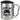 Level up your life – Karabinerbecher 330 ml – Silber/Silber – Mit Deckel – Ansicht 1 #farbe_silber-silber