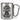 Sind wir zu laut, bist du zu alt – Karabinerbecher 330 ml – Silber/Silber – Ohne Deckel – Ansicht 1 #farbe_silber-silber