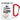 No drama lama – Karabinerbecher 330 ml – Weiß/Rot – Ohne Deckel – Ansicht 1 #farbe_weiss-rot