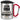 Ich bin Oma, was ist deine Superkraft? – Karabinerbecher 330 ml – Silber/Rot – Mit Deckel – Ansicht 1 #farbe_silber-rot