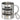 Ich bin Patenonkel, was ist deine Superkraft? – Edelstahlbecher 400 ml – Silber – Mit Karabiner – Ansicht 1 #farbe_silber
