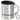 Rudolph im Schneesturm – Edelstahlbecher 400 ml – Silber – Mit Deckel und Karabiner – Ansicht 1 #farbe_silber