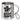 Die Pflicht ruft – sag ihr, ich rufe zurück – Edelstahlbecher 400 ml – Silber – Mit Karabiner – Ansicht 1 #farbe_silber