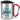 Lieblings-Lehrer – Karabinerbecher 330 ml – Silber/Rot – Mit Deckel – Ansicht 1 #farbe_silber-rot