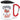 Cheers to 60! – Karabinerbecher 330 ml – Weiß/Rot – Mit Deckel – Ansicht 1 #farbe_weiss-rot