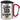 Liebe kennt kein Geschlecht – Karabinerbecher 330 ml – Silber/Rot – Mit Deckel – Ansicht 1 #farbe_silber-rot