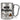 Meine Morgenroutine: Zigarette, Kaffee, Kacken – Karabinerbecher 330 ml – Silber/Silber – Ohne Deckel – Ansicht 1 #farbe_silber-silber