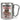 Anti-Stress Tasse für Kosmetikerinnen – Karabinerbecher 330 ml – Silber/Silber – Ohne Deckel – Ansicht 1 #farbe_silber-silber