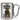 Anti-Stress Tasse für Förster – Karabinerbecher 330 ml – Silber/Silber – Ohne Deckel – Ansicht 1 #farbe_silber-silber