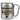 Traue keinem Kundenberater, der heute noch keinen Kaffee hatte – Karabinerbecher 330 ml – Silber/Silber – Ohne Deckel – Ansicht 1 #farbe_silber-silber