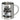 Bitte nicht stören, ich angle – Edelstahlbecher 400 ml – Silber – Ohne Deckel und Karabiner – Ansicht 1 #farbe_silber