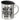 Du bist nicht du, wenn Koffein fehlt – Edelstahlbecher 400 ml – Silber – Mit Deckel – Ansicht 1 #farbe_silber
