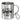 Endlich Schulkind – personalisiert – Edelstahlbecher 400 ml – Silber – Mit Karabiner – Ansicht 1 #farbe_silber