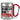 Während du redest, denke ich an Titten – Karabinerbecher 330 ml – Silber/Rot – Ohne Deckel – Ansicht 1 #farbe_silber-rot
