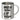 Angeln ist meine Therapie – Edelstahlbecher 400 ml – Silber – Ohne Deckel und Karabiner – Ansicht 1 #farbe_silber